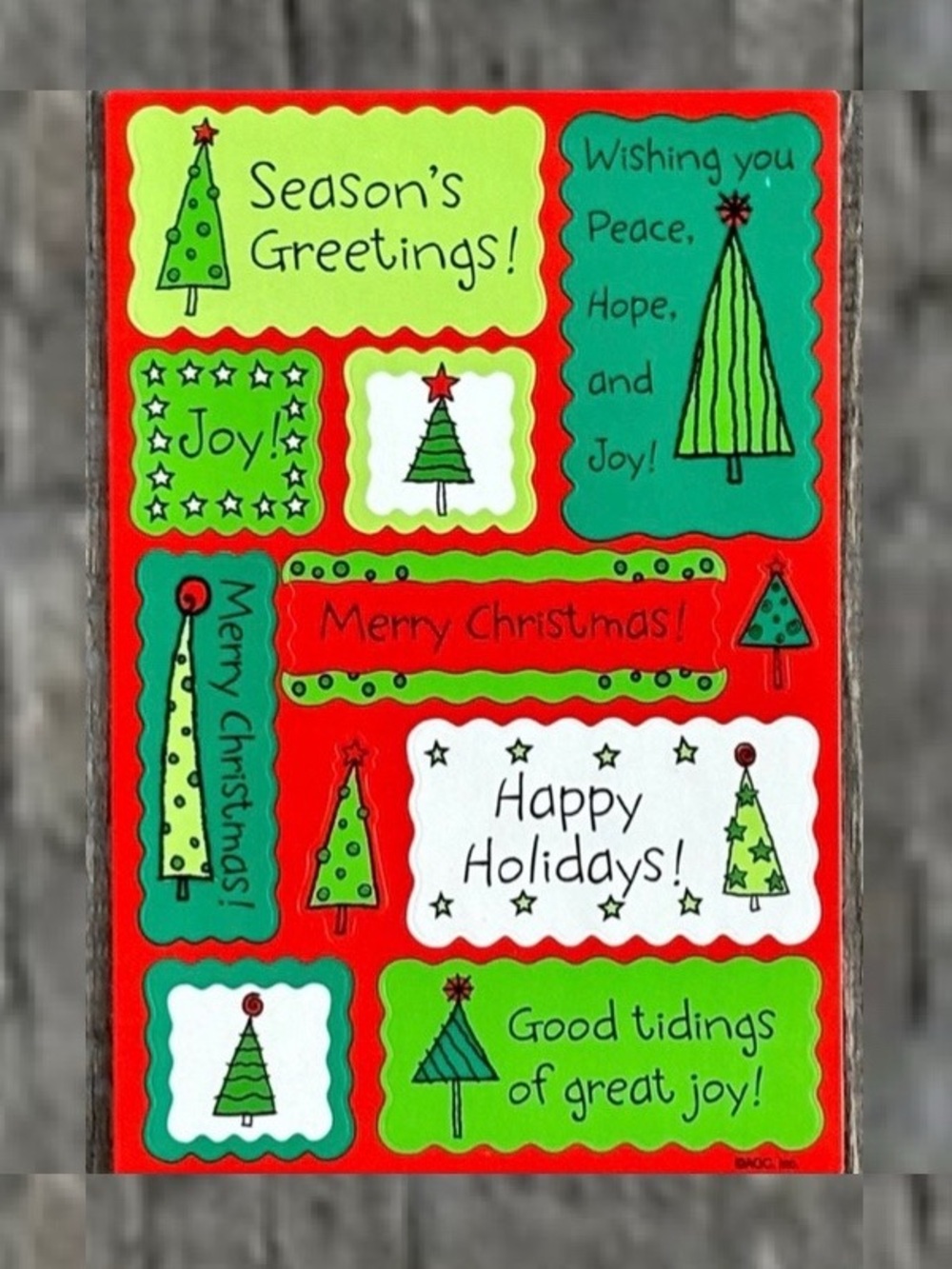 💞 New Merry Christmas Happy Holidays Scrapbook Craft Stickers